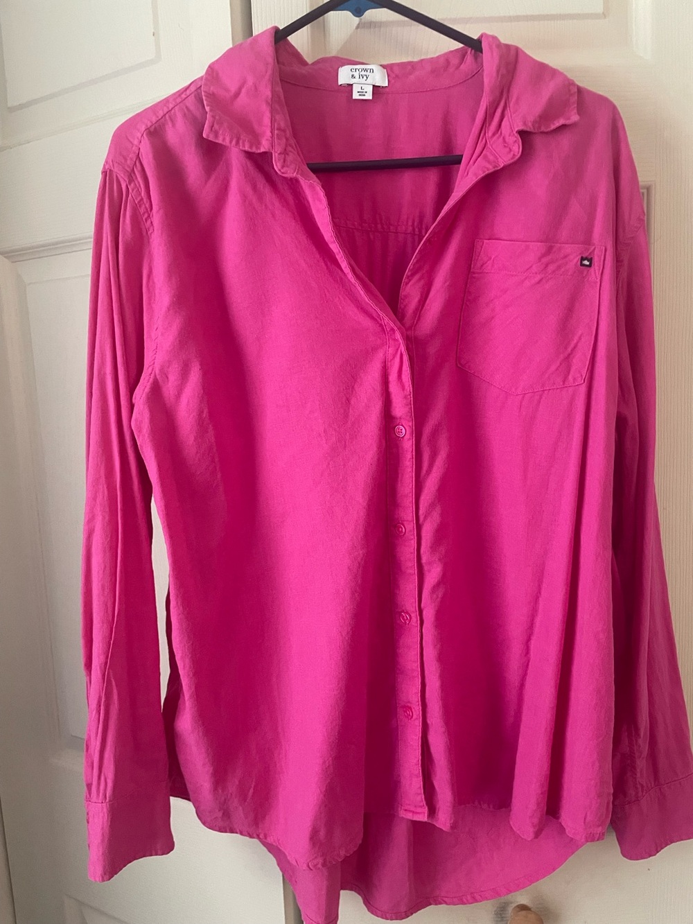 Linen blend “big shirt”
